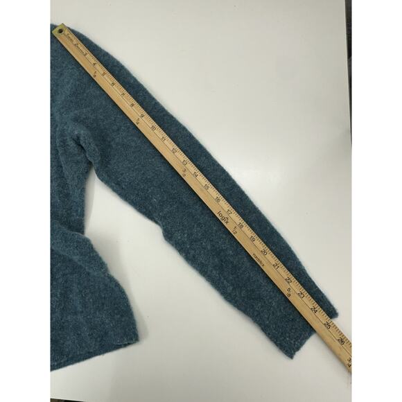 Orvis Womens Sweater Size Medium Blue Wool Blend Turtleneck Pullover - Picture 8 of 10